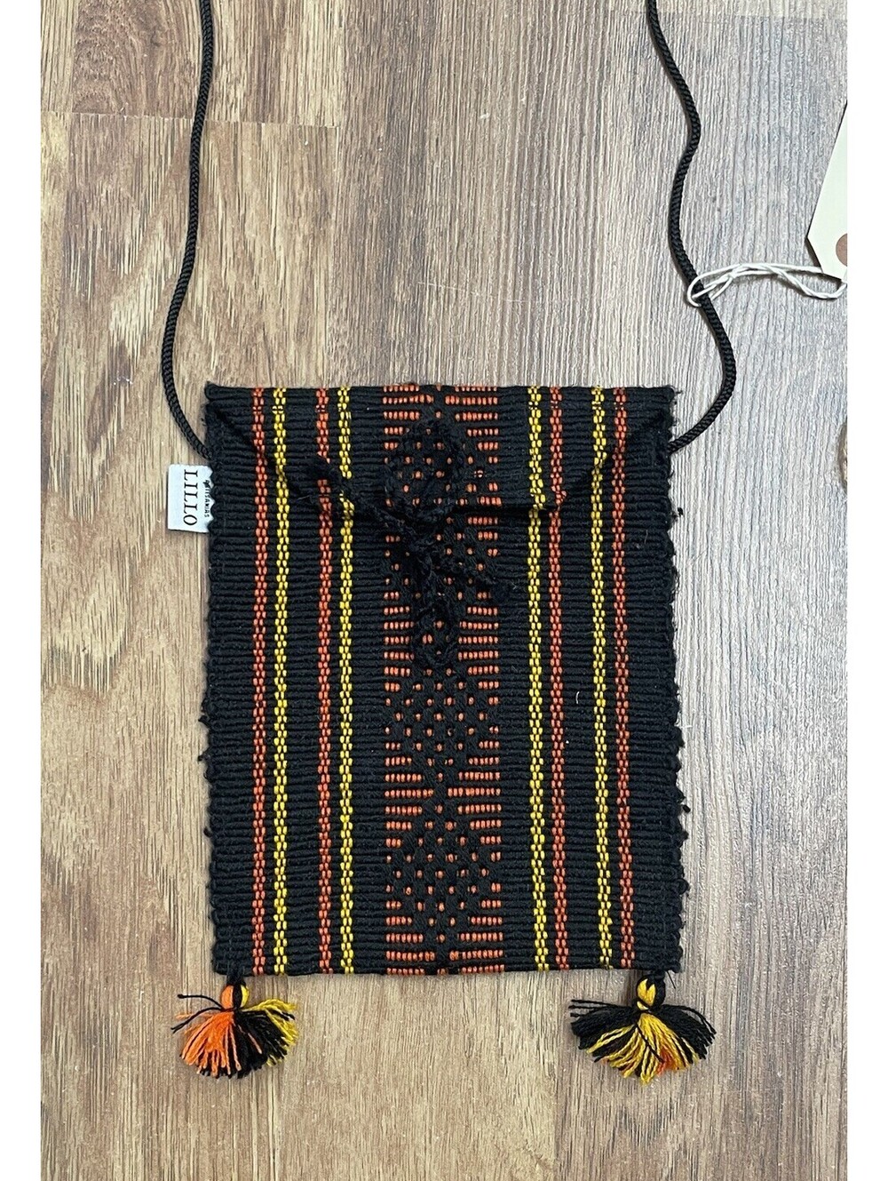 Woven Passport Holder Crossbody Festival Stash Travel Bag Hippie Reggae Tassels